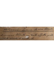 Lierna la Riva Bianca olio su legno artista Aristotile Vicenzi