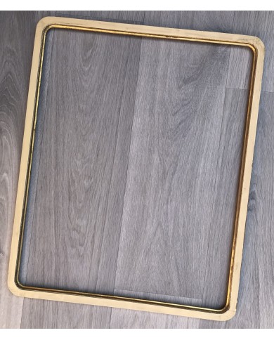 cornice del passato color avorio filo oro con angoli tondi