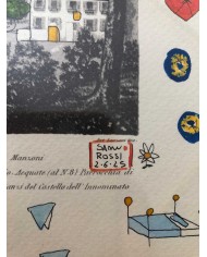 Veduta di Lecco interpretata da Samuele Rossi artista lecchese
