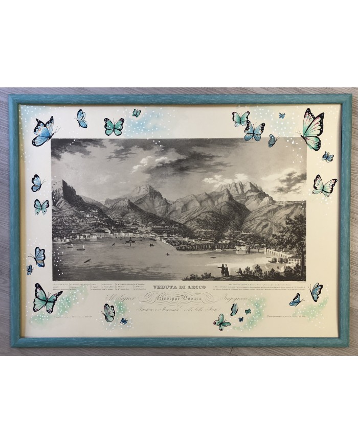 Veduta di Lecco interpretata da Daniela Stevanin artista lecchese Veduta di Lecco interpretata da Daniela Stevanin artista lecchese