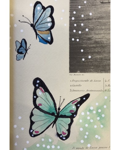 Veduta di Lecco interpretata da Daniela Stevanin artista lecchese Veduta di Lecco interpretata da Daniela Stevanin artista lecchese