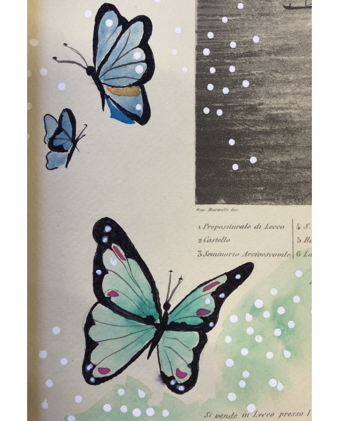 Veduta di Lecco interpretata da Daniela Stevanin artista lecchese Veduta di Lecco interpretata da Daniela Stevanin artista lecchese