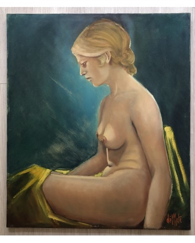 Nudo di donna, opera unica olio su tela