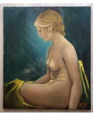 Nudo di donna, opera unica olio su tela