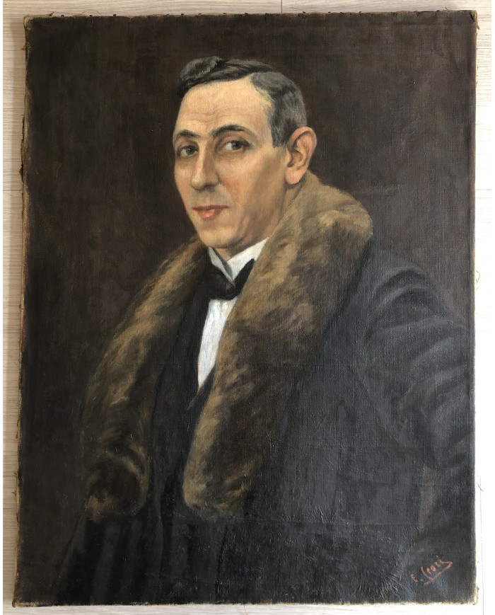 ritratto antico di uomo elegante