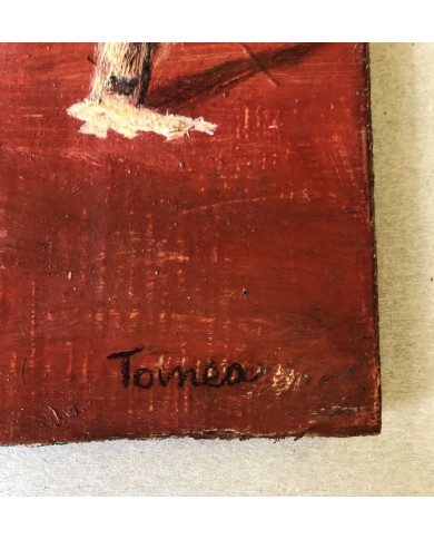 Candele, opera di Tomea Fabrizio, olio su faesite