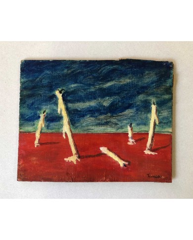 Candele, opera di Tomea Fabrizio, olio su faesite