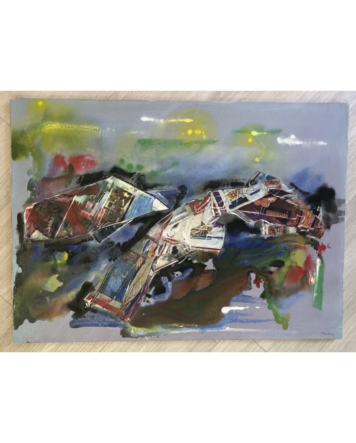 quadro astratto olio su tela Palagi