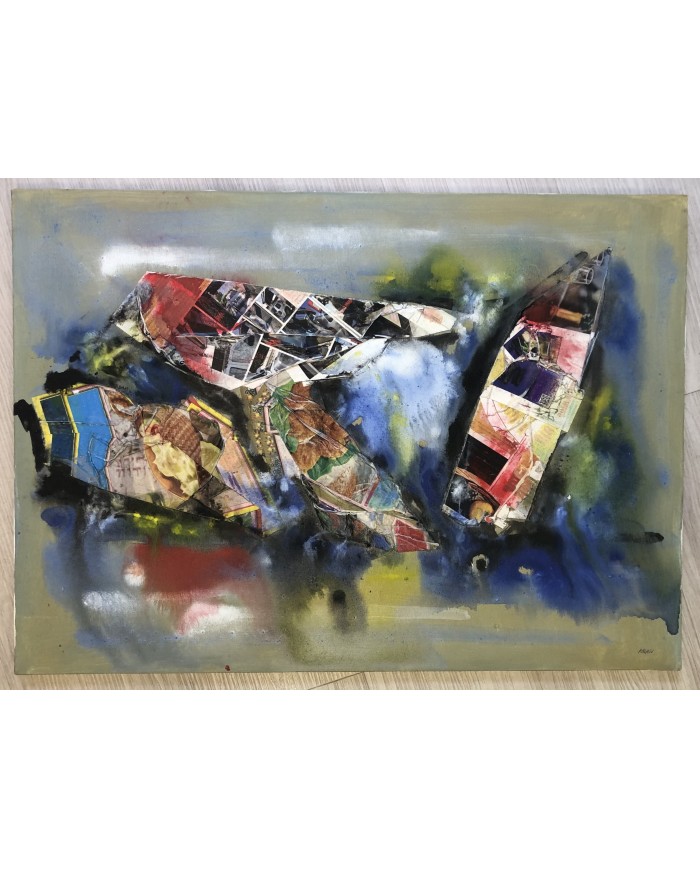 quadro astratto olio su tela Palagi