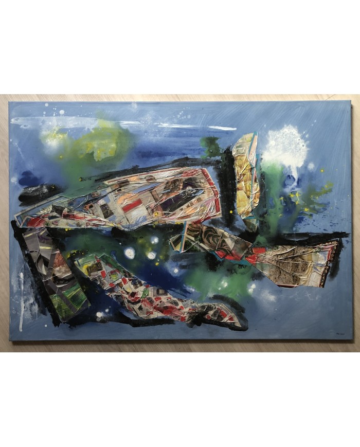 quadro astratto olio su tela Palagi