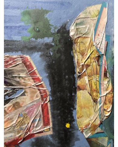 quadro astratto olio su tela Palagi